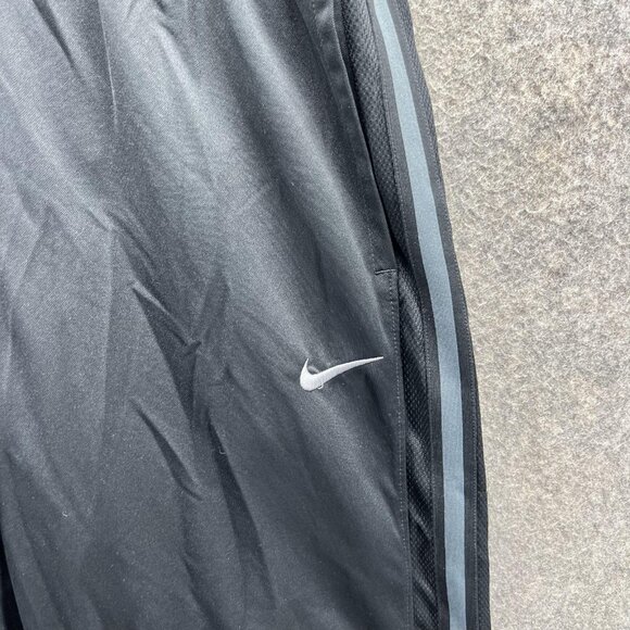 Nike Track Pants Mens Medium Black Gray Stripe Athletic 480238-010 Warmup - Picture 8 of 10